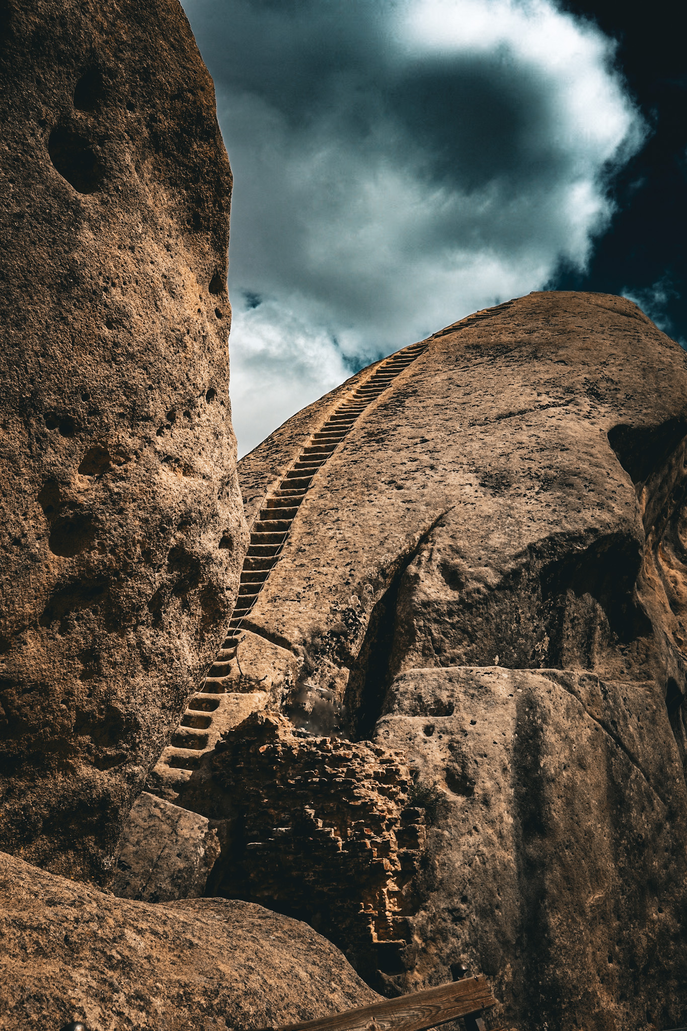 Castelmezzano - Templar Staircase in Rock. Photo courtesy of William J. Moore.